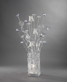 Koil Aluminium Crystal Table Lamps Diyas Home Armed Table Lamps